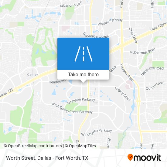 Mapa de Worth Street