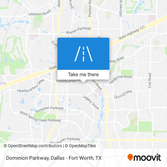 Mapa de Dominion Parkway