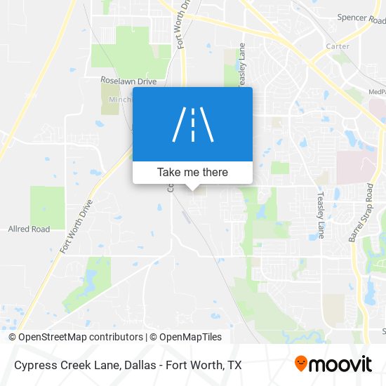 Cypress Creek Lane map