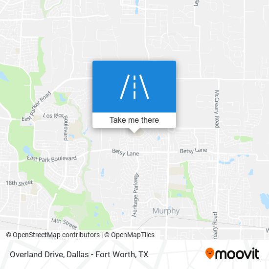 Overland Drive map