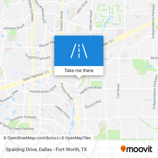 Spalding Drive map