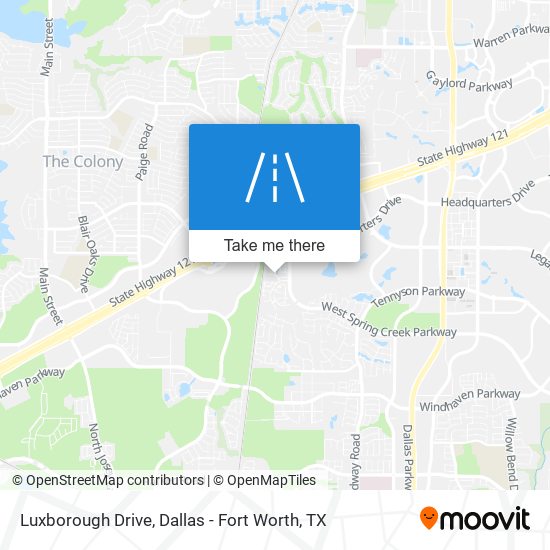 Luxborough Drive map