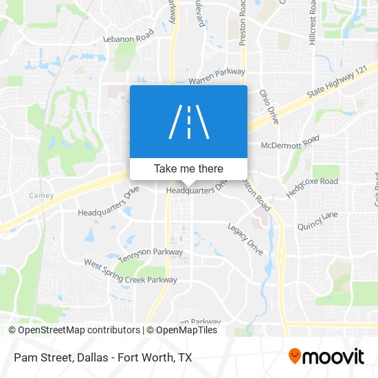 Pam Street map