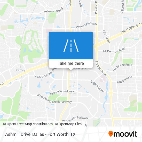 Ashmill Drive map