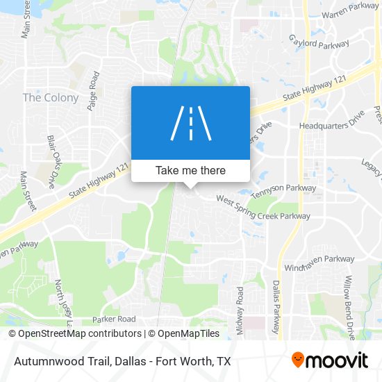 Autumnwood Trail map
