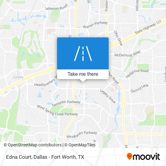 Edna Court map