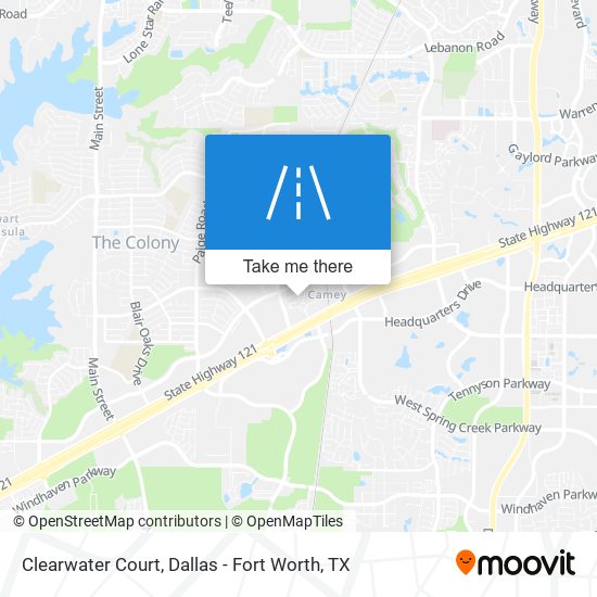 Clearwater Court map