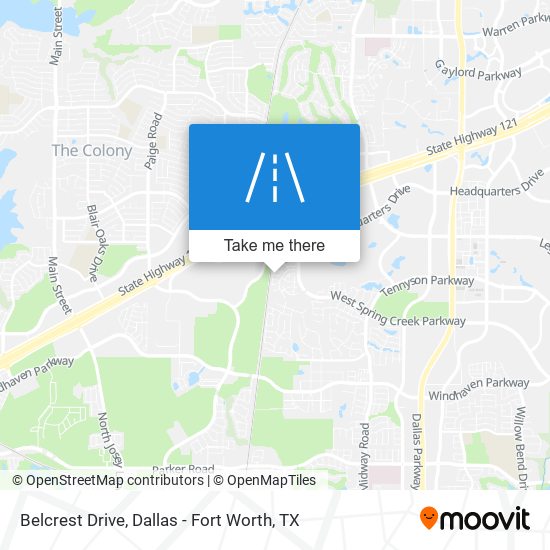Belcrest Drive map