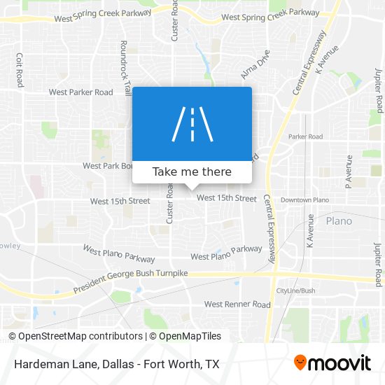 Hardeman Lane map