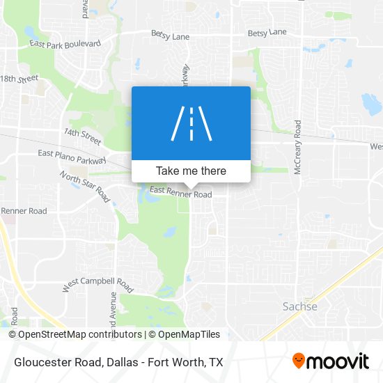 Mapa de Gloucester Road