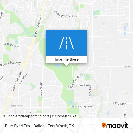 Blue-Eyed Trail map