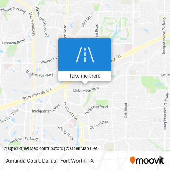 Amanda Court map