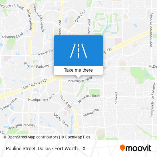 Mapa de Pauline Street