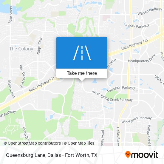 Queensburg Lane map