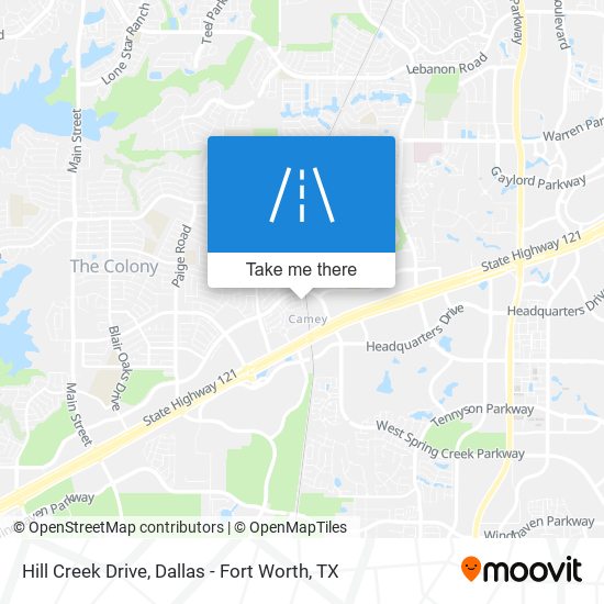 Hill Creek Drive map