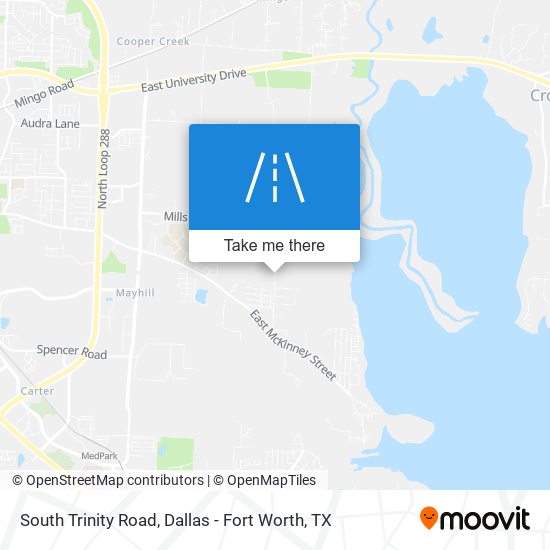 South Trinity Road map