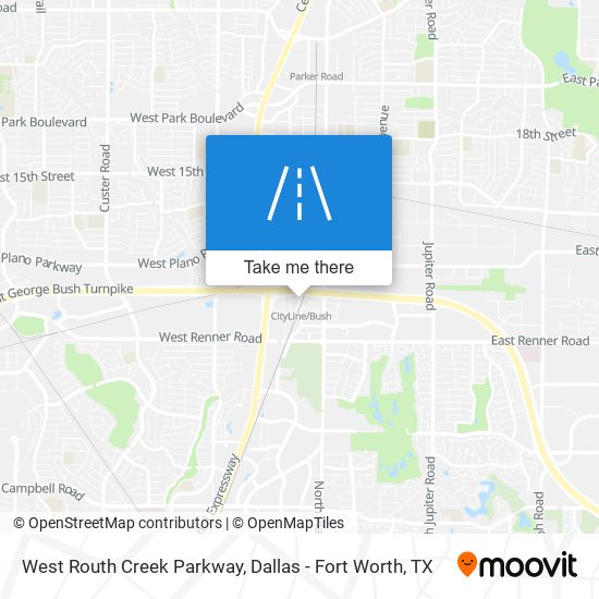 West Routh Creek Parkway map