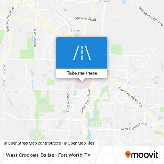 Mapa de West Crockett