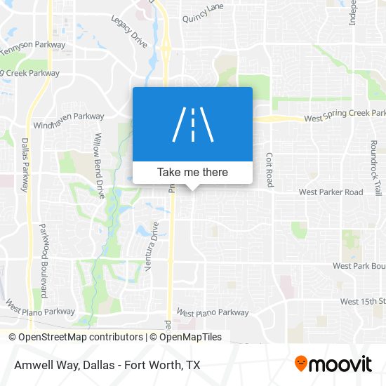 Amwell Way map