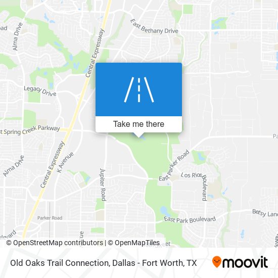 Mapa de Old Oaks Trail Connection
