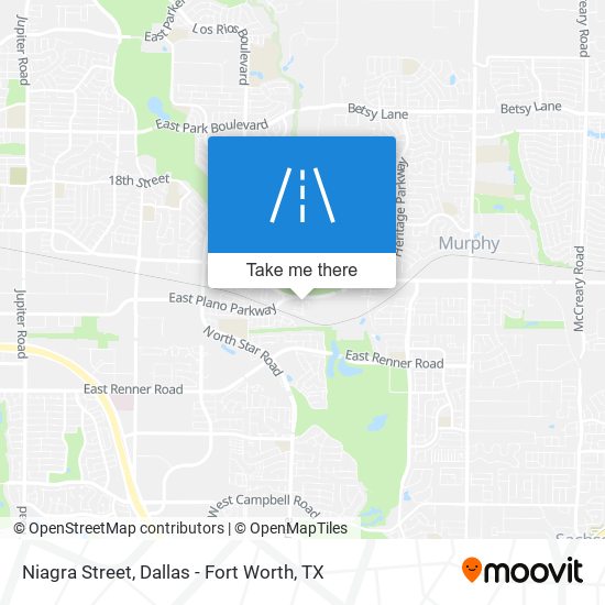 Niagra Street map