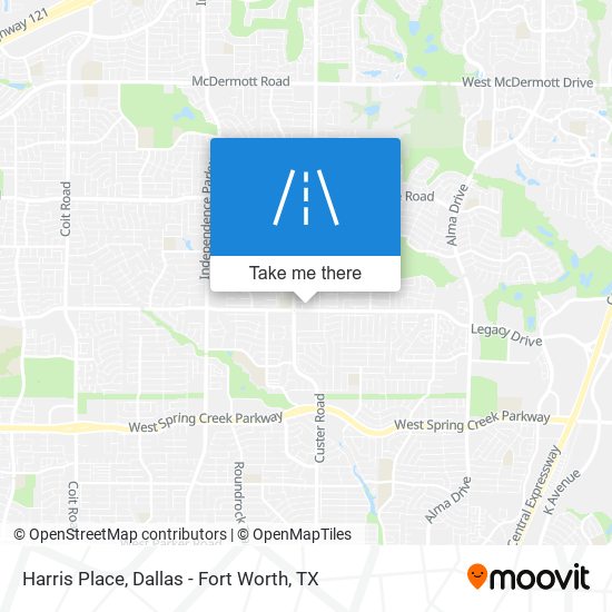 Harris Place map