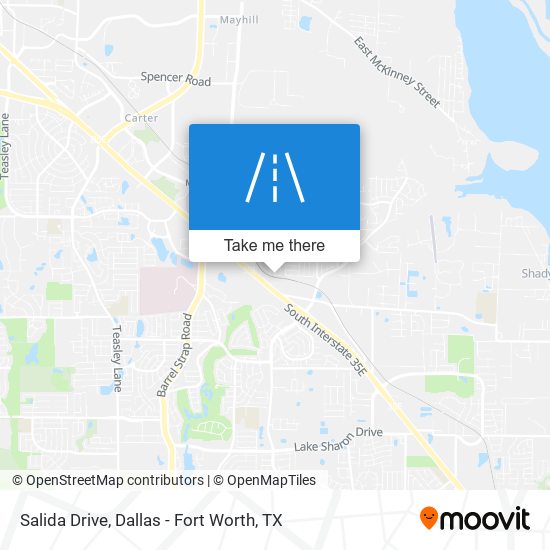 Salida Drive map