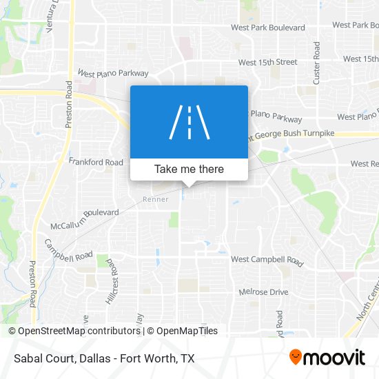 Sabal Court map