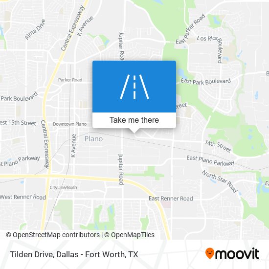 Tilden Drive map