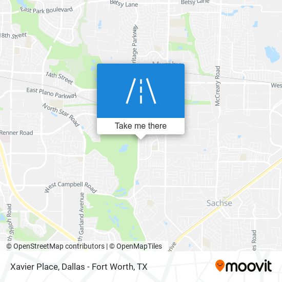 Xavier Place map