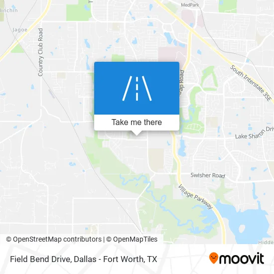 Field Bend Drive map