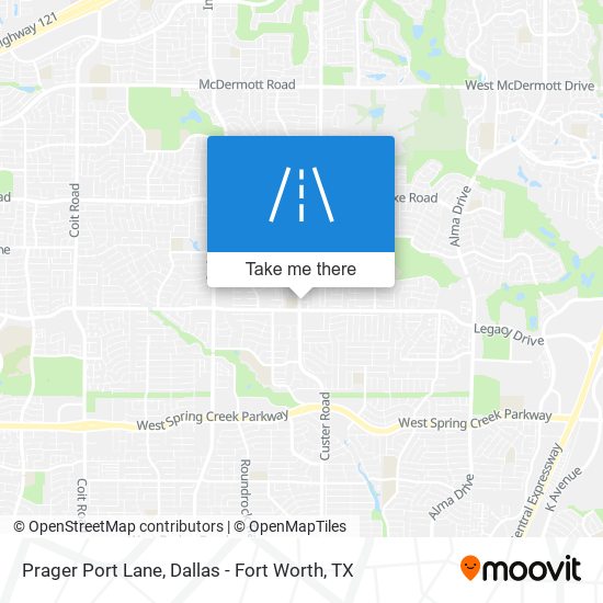 Prager Port Lane map