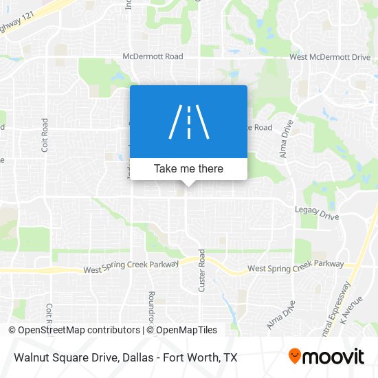 Walnut Square Drive map