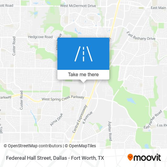Mapa de Federeal Hall Street