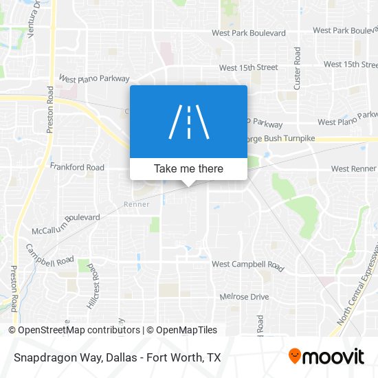 Snapdragon Way map
