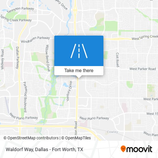Waldorf Way map