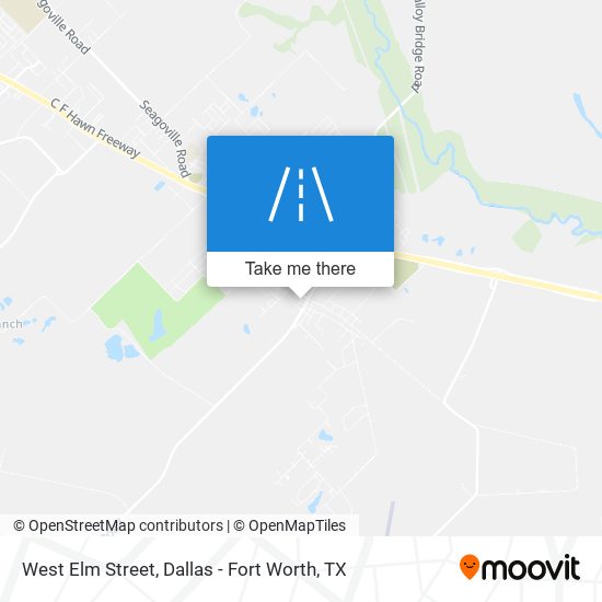 West Elm Street map