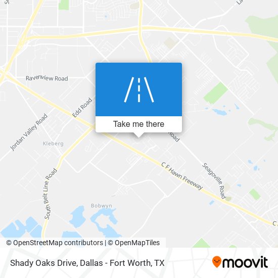 Shady Oaks Drive map