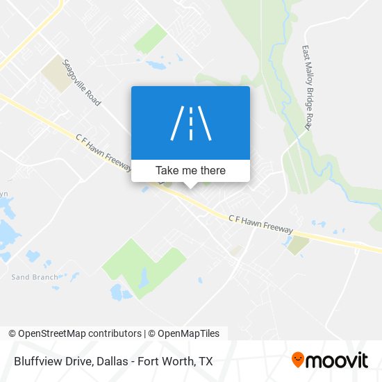 Bluffview Drive map