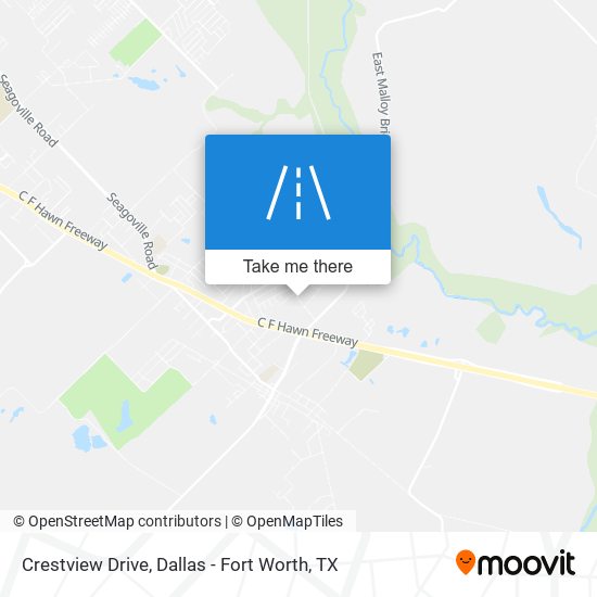 Crestview Drive map