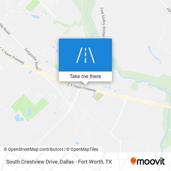 South Crestview Drive map