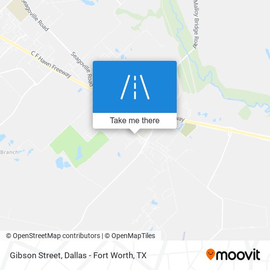 Gibson Street map