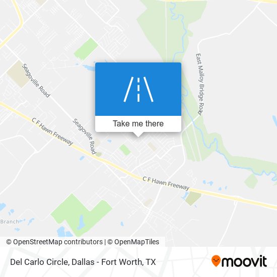 Mapa de Del Carlo Circle