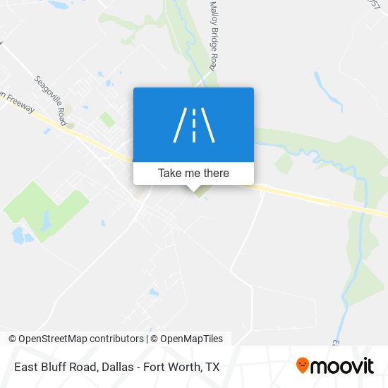 East Bluff Road map