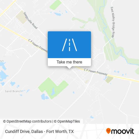 Cundiff Drive map