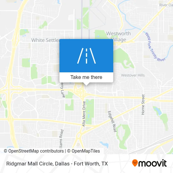 Ridgmar Mall Circle map