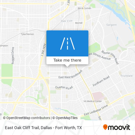 East Oak Cliff Trail map