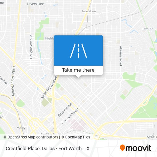 Crestfield Place map