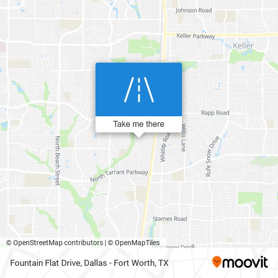 Fountain Flat Drive map
