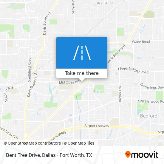 Mapa de Bent Tree Drive